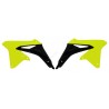 Paire d'ouïes de radiateurs Rtech jaune fluo/noir Suzuki RM-Z450