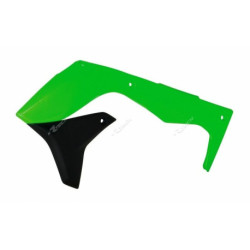 Ouïes de radiateur Rtech vert fluo Kawasaki KX250F