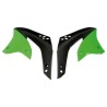 Paire d'ouïes de radiateurs Rtech noir / vert 250 KXF 2006 à 2008