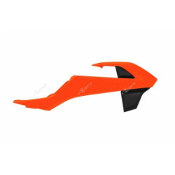 Ouïes de radiateur Rtech couleur origine (2016) orange/noir KTM