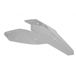 Garde-boue arrière + plaques latérales Rtech blanc Husaberg TE250/300
