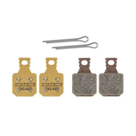 Plaquettes de frein vélo BRAKING Carbo-Metallic