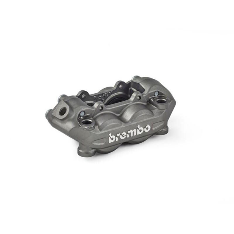 Etrier de frein avant droit BREMBO P4 titane Ø32mm Etrier de frein avant droit BREMBO P4 titane Ø32mm