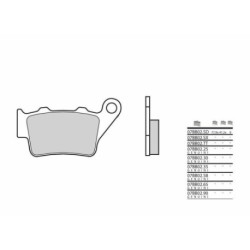 Plaquettes de frein BREMBO métal fritté - 07BB0258