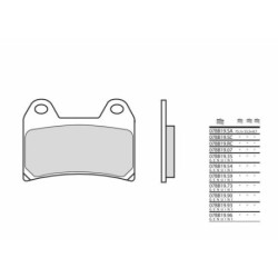 Plaquettes de frein BREMBO métal fritté - 07BB1990