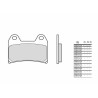 Plaquettes de frein BREMBO métal fritté - 07BB1990