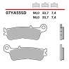 Plaquettes de frein BREMBO métal fritté - 07YA55SD