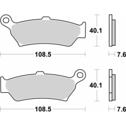Plaquettes de frein BREMBO Off-Road métal fritté - 07BB43SP