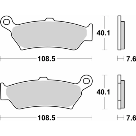 Plaquettes de frein BREMBO Off-Road métal fritté - 07BB43SP
