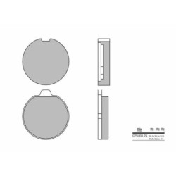 Plaquettes de frein BREMBO route carbone céramique - 07SU0125