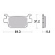 Plaquettes de frein BREMBO route métal fritté - 07GR93SP