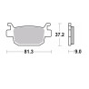 Plaquettes de frein BREMBO route métal fritté - 07GR93SP