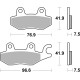 Plaquettes de frein BREMBO route métal fritté - 07KA31SA