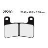 Plaquettes de frein NISSIN route /Off-Road métal fritté - 2P-289ST