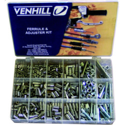 Coffret accessoires câbles VENHILL - 459 pièces protections caoutchouc