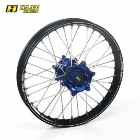 Roue complète Haan wheels Husqvarna FC 16-22 19 x 2,15 moyeu bleu / A60 cercle noir