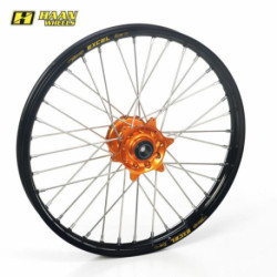 Roue complète Haan wheels KTM 790 Adv. 19- 21-2,15 cercle noir / moyeu orange