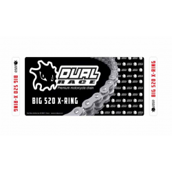 Chaîne DUAL RACE BIG 520 Joints toriques X-ring racing 118 maillons