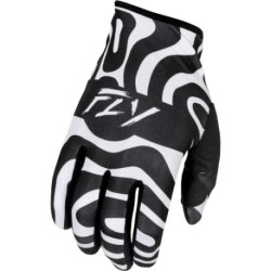 Gants enfant FLY RACING Lite L.E. Abyss  blanc/noir taille S