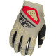 Gants FLY RACING Kinetic SYM - gris clair/rouge/noir taille XXXL