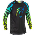 Maillot FLY RACING Evolution DST S.E. Zen  noir/bleu/Hi-Vis XL