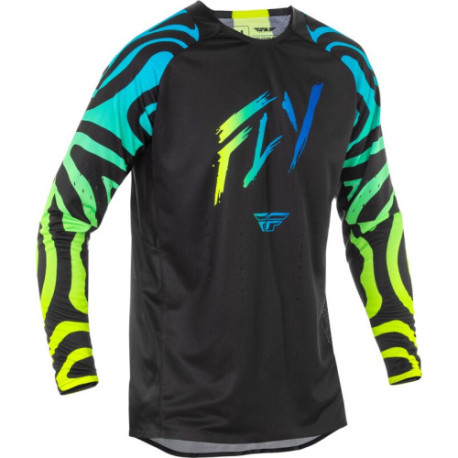 Maillot FLY RACING Evolution DST S.E. Zen  noir/bleu/Hi-Vis L