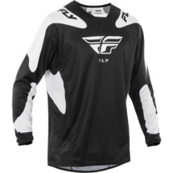 Maillot FLY RACING Kinetic SYM  noir/blanc M