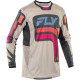 Maillot FLY RACING Lite S.E. Vice - gris clair/rose/corail XXL