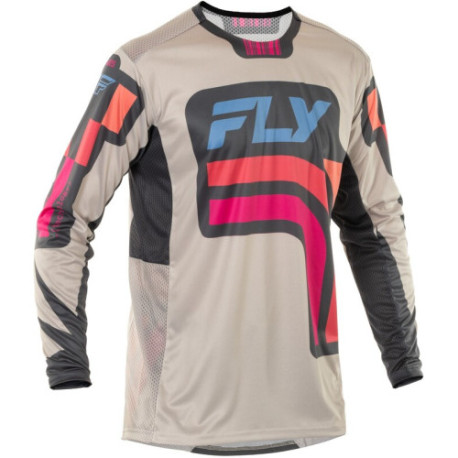 Maillot FLY RACING Lite S.E. Vice - gris clair/rose/corail XL