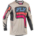 Maillot FLY RACING Lite S.E. Vice - gris clair/rose/corail L