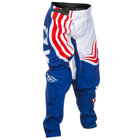 Pantalon enfant FLY RACING F-16  rouge/blanc/bleu 18