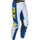 Pantalon FLY RACING F-16 - blanc/bleu foncé/jaune 42