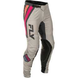 Pantalon FLY RACING Lite S.E. Vice - gris clair/rose/corail 34