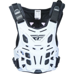 Plastron FLY RACING Revel Roost Race CE blanc taille unique