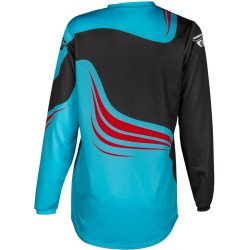 Maillot enfant FLY RACING F-16  cyan/noir/rouge XL
