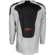 Maillot FLY RACING Kinetic SYM - gris clair/rouge/noir XXL