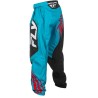 Pantalon enfant FLY RACING F-16  Cyan/noir/rouge 30