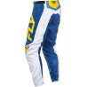 Pantalon FLY RACING F-16 - blanc/bleu foncé/jaune 40