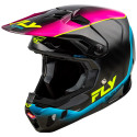 Casque FLY RACING Formula CC L.E. Underglow  gris/rose/bleu S