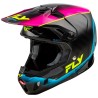 Casque FLY RACING Formula CC L.E. Underglow  gris/rose/bleu S
