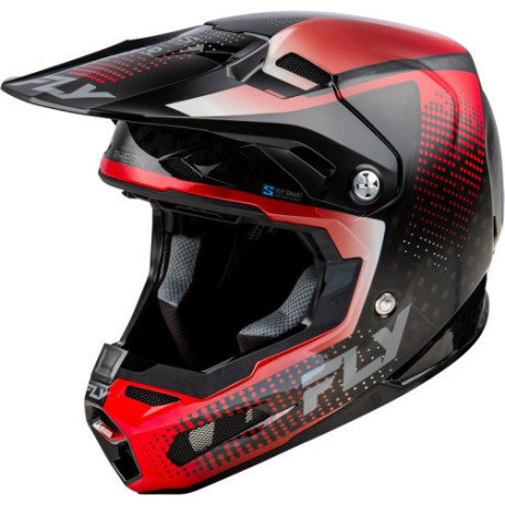 Casque FLY RACING Formula S Carbon Protocol - noir carbone/rouge S