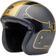 Casque BELL Route Custom 500 Carbon - Taille S - Couleur RSD Checkmate Matte Gloss Black/Gold