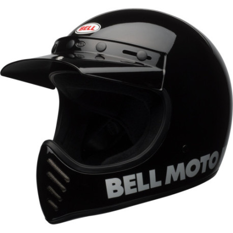 Casque BELL Motocross et enduro Moto 3 Classic - Taille L - Couleur Noir brillant