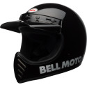 Casque BELL Motocross et enduro Moto 3 Classic - Taille L - Couleur Noir brillant