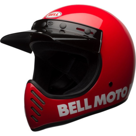 Casque BELL Motocross et enduro Moto 3 Classic - Taille S - Couleur Rouge brillant