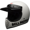 Casque BELL Motocross et enduro Moto 3 Classic - Taille L - Couleur Blanc brillant