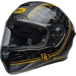 Casque BELL Route Race Star DLX Flex - Taille L - Couleur RSD Player Matte/Gloss Black/Gold