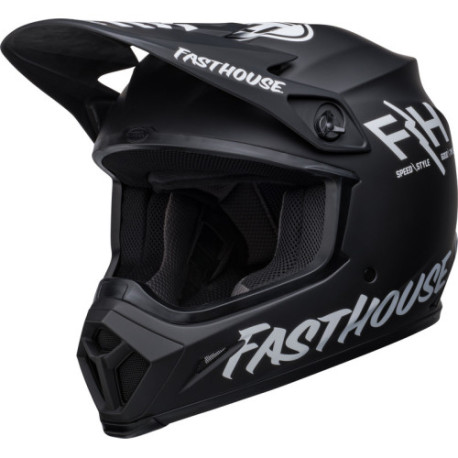 Casque BELL Motocross et enduro MX 9 Mips - Taille M - Couleur Fasthouse Prospect Matte Black/White