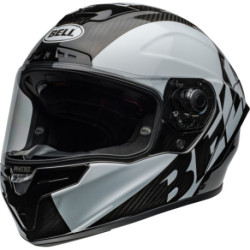Casque BELL Route Race Star DLX Flex - Taille S - Couleur Offset Gloss Black/White