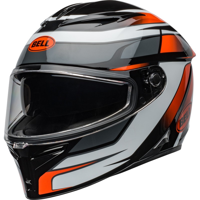 Casque BELL Route Lithium Mips - Taille M - Couleur Podium Gloss Black/Orange